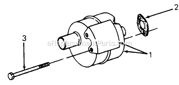 Muffler Diagram and Parts List for 1105 135-292-100, 135-292-399, 0350039U, 136-292-1 Cub Cadet Lawn Mower